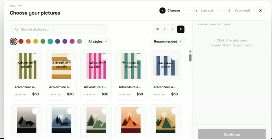 Primer paso del Composer: rejilla de obras con buscador y filtro de estilos